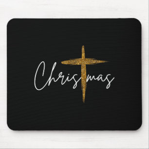 Jesus Christliches Kreuz Frohe Weihnachten Pyjama Mousepad