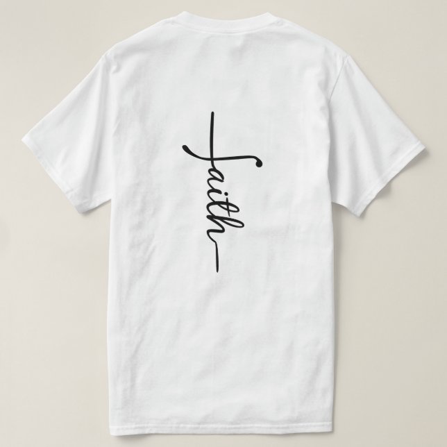 Jesus Christliches T-Shirt Männer (Design Rückseite)