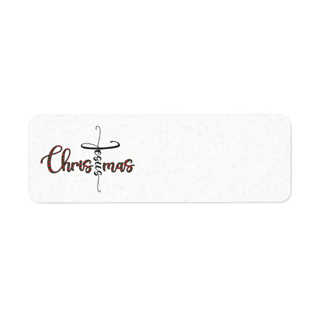 Jesus Christmas Address Labels (Vorne)