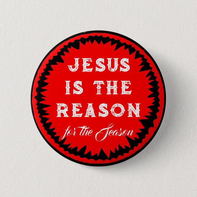 Jesus Christmas Button (Vorderseite)