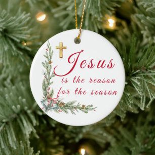 Jesus Christmas ornament