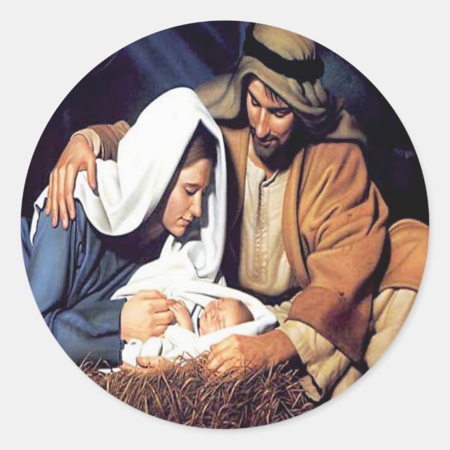 Jesus Christmas Sticker (Vorderseite)