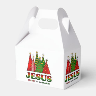 Jesus Christmas Trees Geschenkschachtel