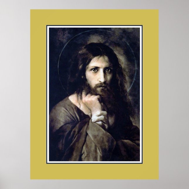 Jesus Christus 1888 by Georg Karl Franz Corniceliu Poster (Vorne)
