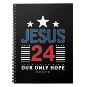 Jesus Christus 2024 Präsident USA Wahl Politik Notizblock