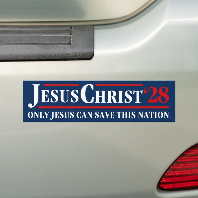Jesus Christus 2028 nur Jesus kann diese Nation Ge Autoaufkleber (Auf Auto)