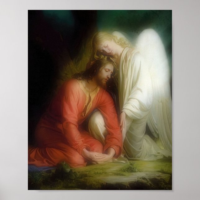 Jesus Christus Agonie im Garten Gethsemane Bloch Poster (Vorne)