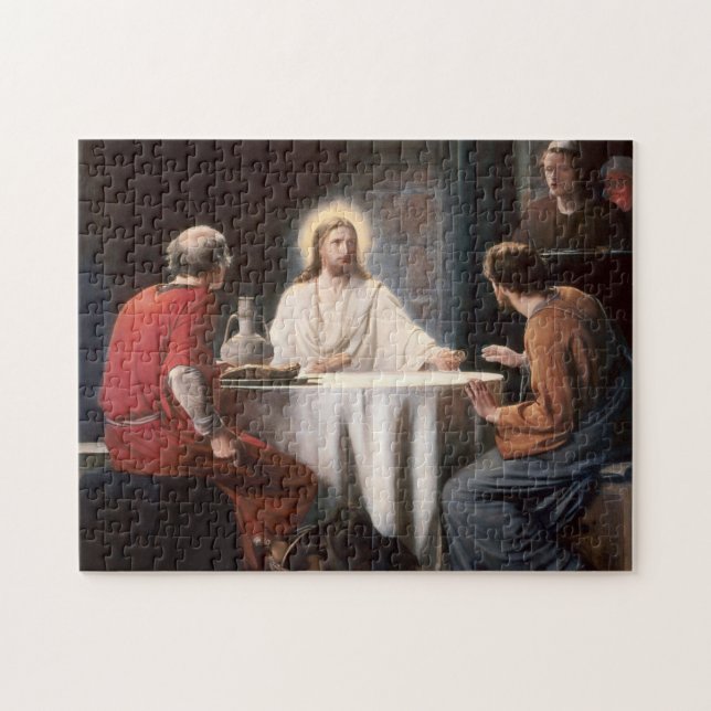 Jesus Christus am Abendmahl von Carl Bloch Puzzle (Horizontal)