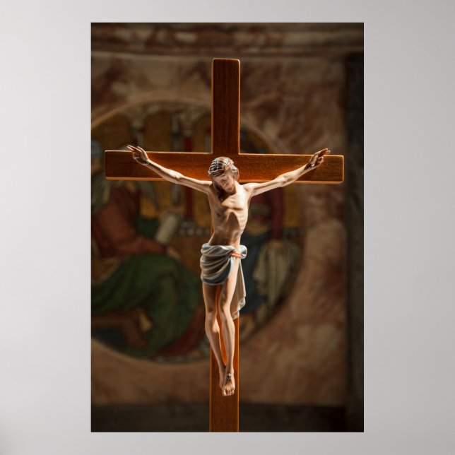 Jesus Christus am Kreuz Poster (Vorne)