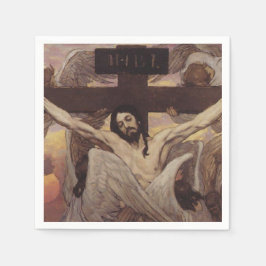 Jesus Christus am Kreuz Serviette