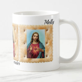 Jesus Christus auf einem Soda Cracker Cup Kaffee T Kaffeetasse