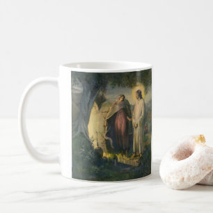 Jesus Christus auferstanden vom Grab von ML Greer Kaffeetasse