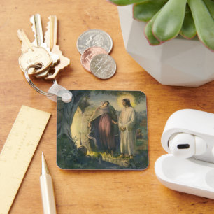 Jesus Christus auferstanden von der Grabstätte von Schlüsselanhänger