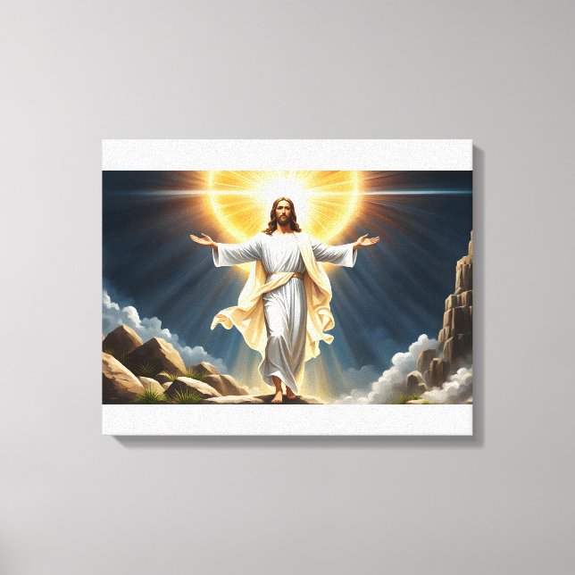 Jesus Christus Auferstehung Leinwanddruck (Vorderseite)