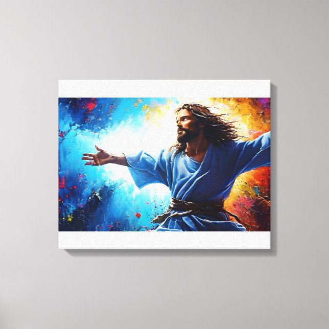 Jesus Christus Auferstehung Leinwanddruck (Vorderseite)