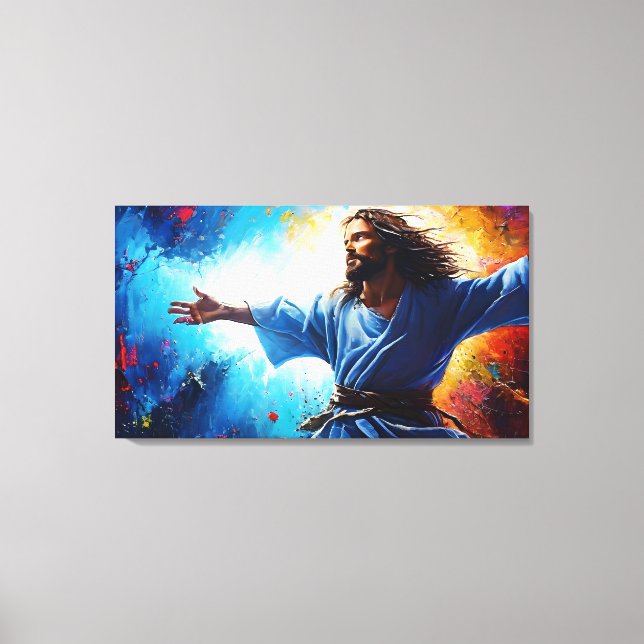 Jesus Christus Auferstehung Leinwanddruck (Vorderseite)