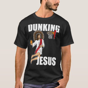 Jesus Christus Basketball spielen Christlich Dunki T-Shirt