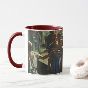 Jesus Christus bei der Hochzeit zu Kana, Wasser in Tasse
