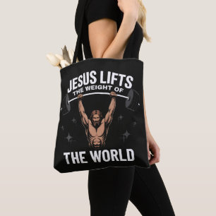 Jesus Christus beim Kreuzheben