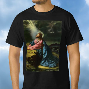 Jesus Christus betend, Garten Gethsemane im Vintag T-Shirt
