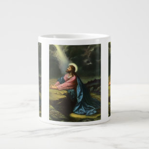 Jesus Christus betet im Garten Gethsemane, Vintage Jumbo-Tasse