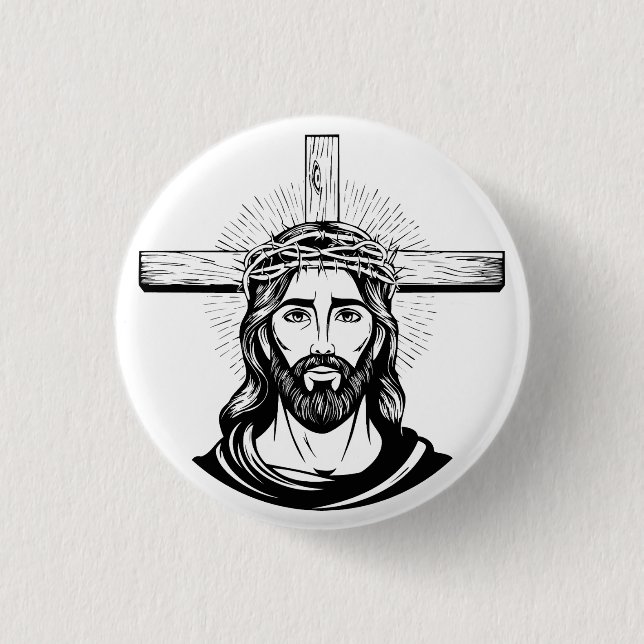 Jesus Christus Button (Vorderseite)