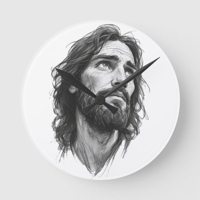 Jesus Christus Christliche Wanduhr (Vorderseite)