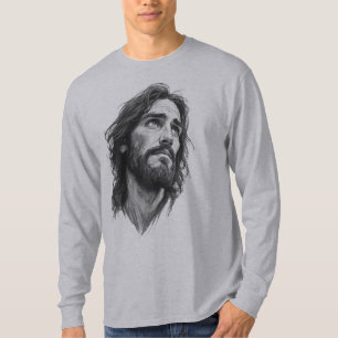Jesus Christus Christliches Herren Langarm T-Shirt