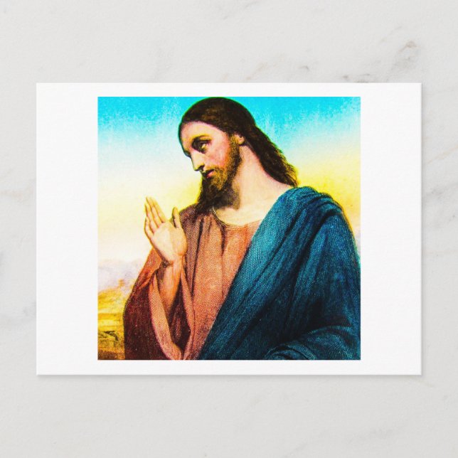Jesus Christus Das Lamm Gottes Vintag Postkarte (Vorderseite)