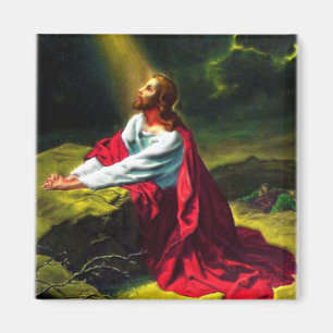 Jesus Christus, der im Garten von Gethsemane betet Magnet