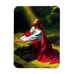Jesus Christus, der im Garten von Gethsemane betet Magnet