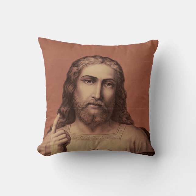 Jesus Christus, der Lehrer Kissen (Vorderseite)