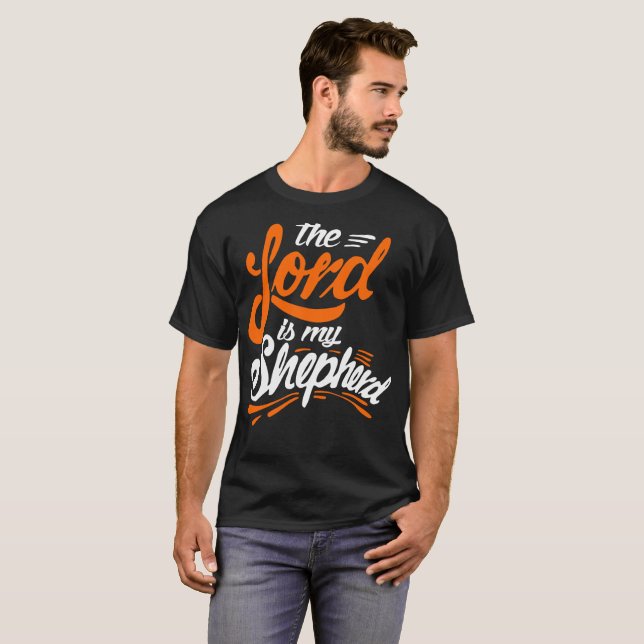 Jesus Christus der Lord Is My Shepherd Tshirt (Vorne ganz)