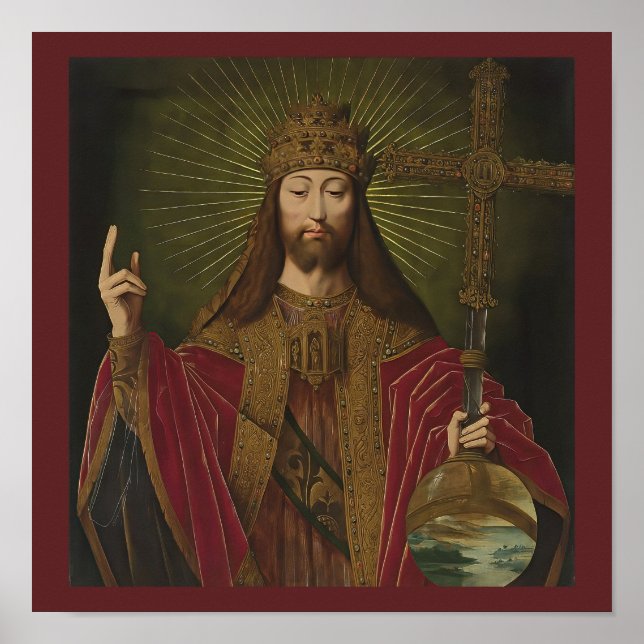 Jesus Christus, der Retter des Weltbensons Poster (Vorne)