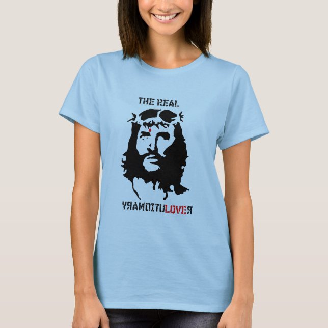 Jesus Christus - der wirkliche Revolutionär T-Shirt (Vorderseite)