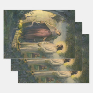 Jesus Christus durch das Grab von ML Greer erwisch Geschenkpapier Set