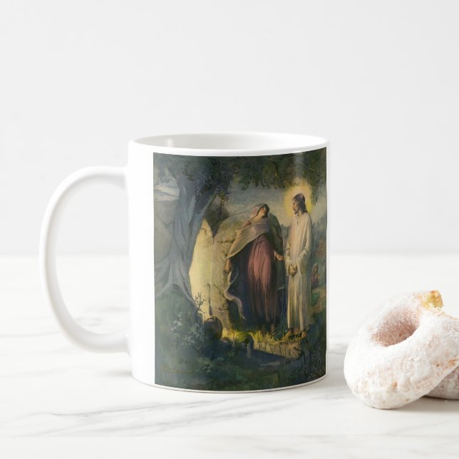 Jesus Christus durch das Grab von ML Greer erwisch Kaffeetasse (Mit Donut)