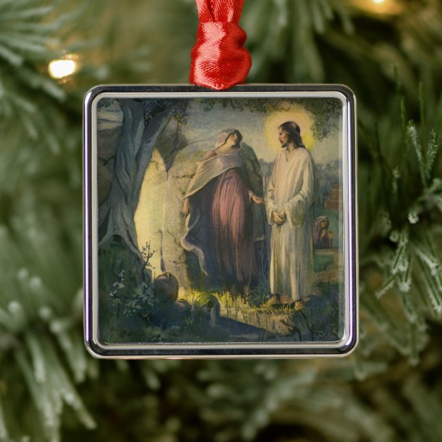 Jesus Christus durch das Grab von ML Greer erwisch Ornament Aus Metall (Baum)