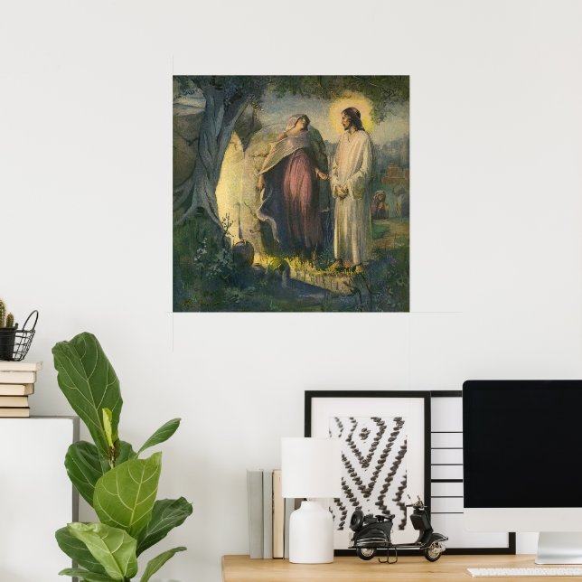 Jesus Christus durch das Grab von ML Greer erwisch Poster (Heimbüro)