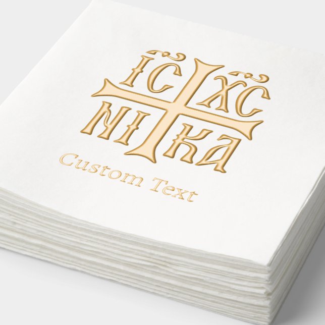 Jesus Christus erobert Emblem Servietten Mit Folie (Ausschnitt)