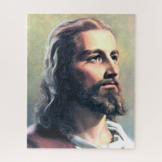 Jesus Christus Erretter Gott Sohn Religion Glaube Puzzle (Vertikal)