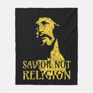 Jesus Christus - Erretter nicht Religion Fleecedecke