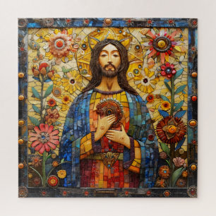 Jesus Christus Farbmosaik Puzzle