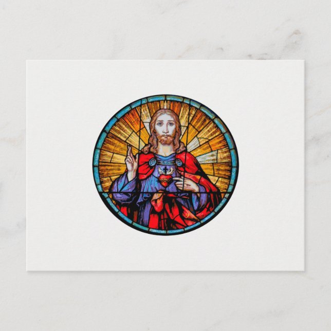 Jesus Christus Feiertagspostkarte (Vorderseite)