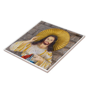 Jesus-Christus-Foto & Zitat Fliese