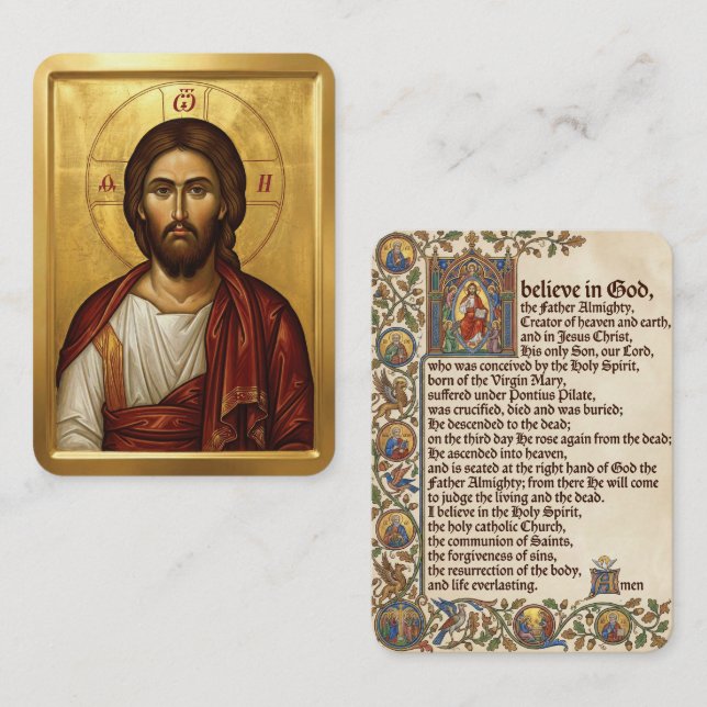 Jesus-Christus-Gebetskarten Visitenkarte (Vorne/Hinten)