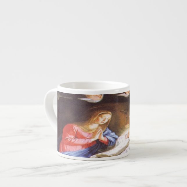 JESUS CHRISTUS-GEBURT ESPRESSOTASSE (Vorderseite Links)