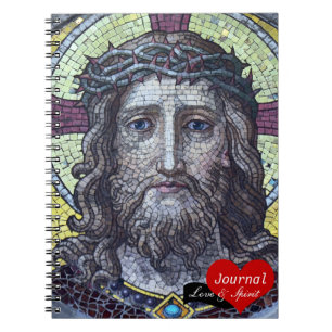 Jesus Christus, gekrönter König Mosaik Nr.2 (Noteb Notizblock
