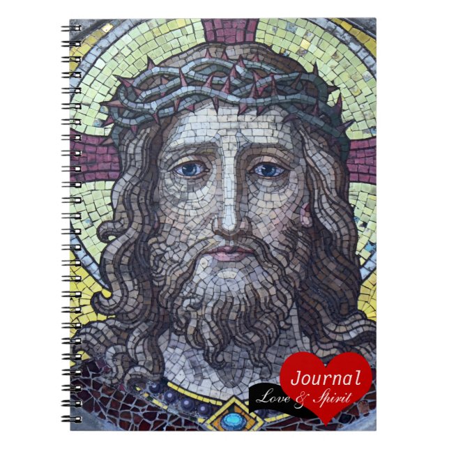 Jesus Christus, gekrönter König Mosaik Nr.2 (Noteb Notizblock (Vorderseite)