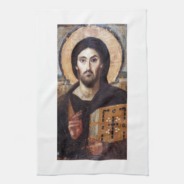 Jesus Christus Geschirrtuch (Vertikal)